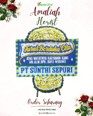 Papan Bunga Duka di Berbas Tengah
