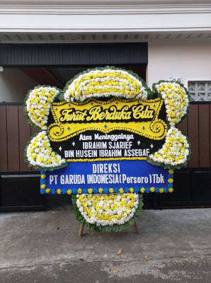 Papan Bunga Duka di Berbas Tengah